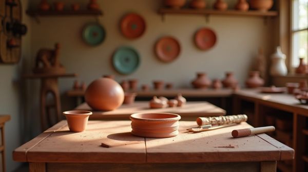 Votre premier cours de poterie à Strasbourg, chevalet de créativités