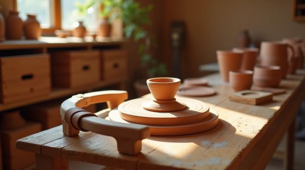 Votre premier cours de poterie à Strasbourg, chevalet de créativités